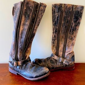 Bed Stu genuine leather slouchy boots